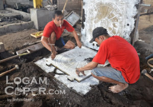 proses membuat cetakan pasir