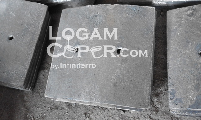 Special Casting Logam Ceper Liner Mangan Steel untuk AMP Banyuwangi