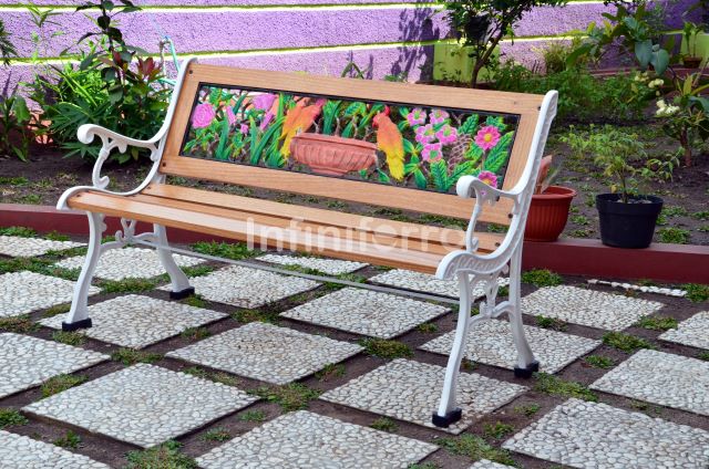 kursi taman besi cor